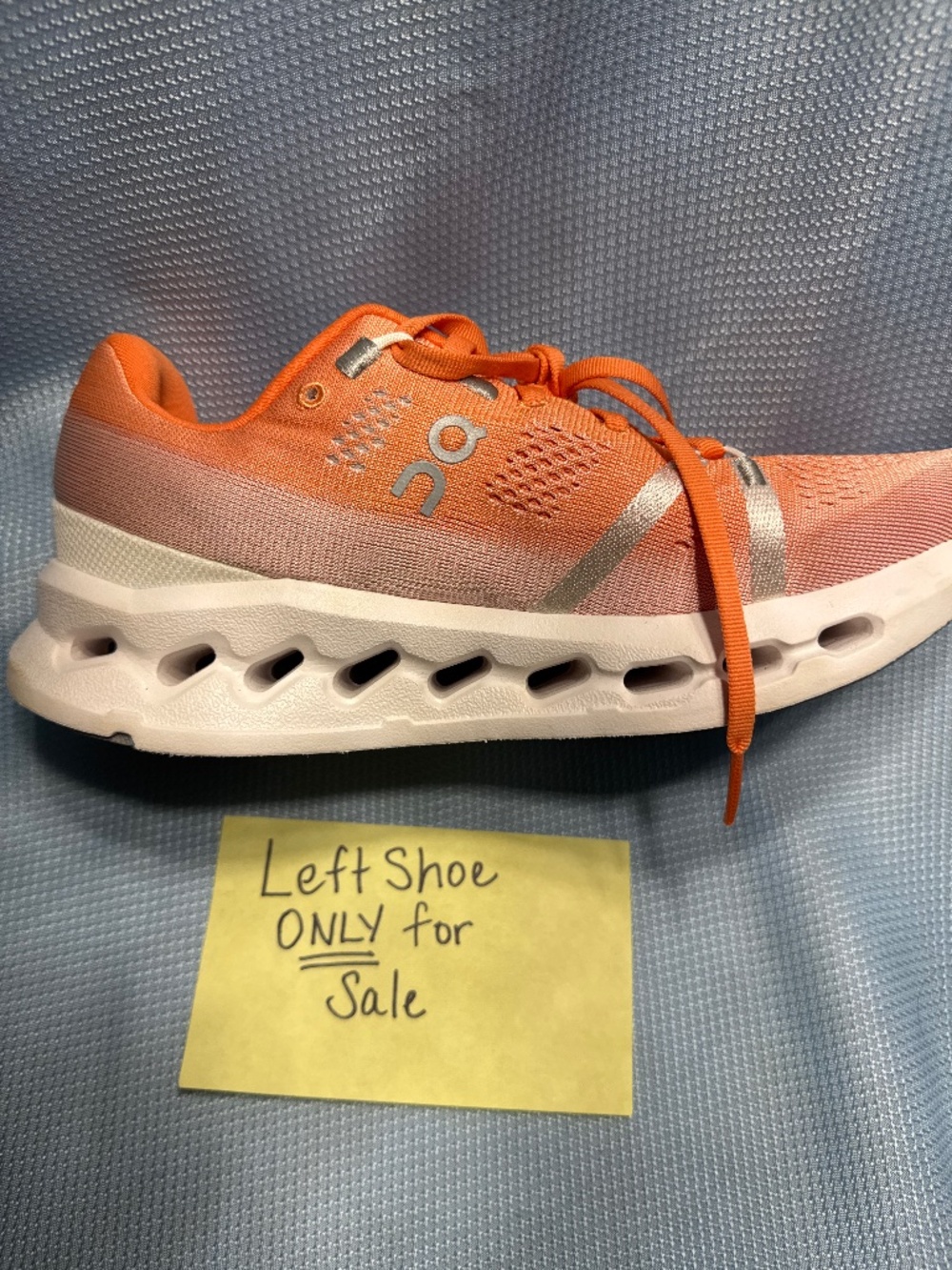LEFT SHOE ONLY! this listing is for the left shoe only. Cloudsurfer Flame White.